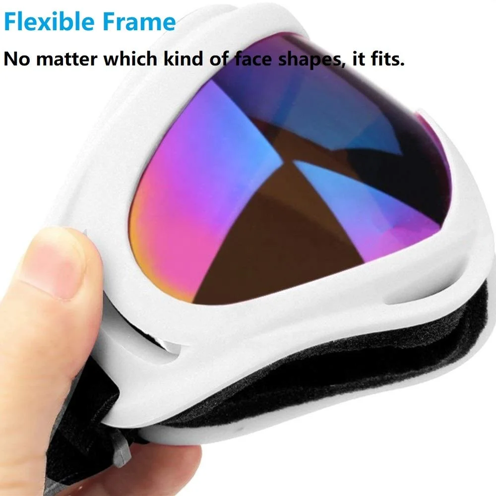 
Ski Goggles 100% UV Protection Snowboarding Goggles Wind Resistance Motorcycle Cycling Goggles 