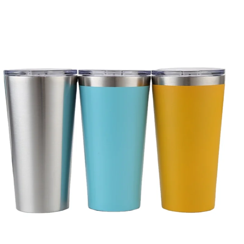 

New product ideas 2021 16oz Double Wall Stainless Steel Travel Coffee mug, Custom Mug Coffee Cup With BPA Free Lid, Customized color acceptable