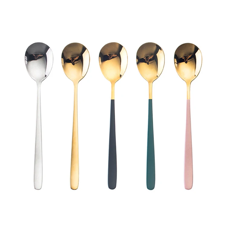 

Wholesale Cheap High Quality Multifunctional Modern Korean Cooking Serving Soup Spoon, Multiple coloured