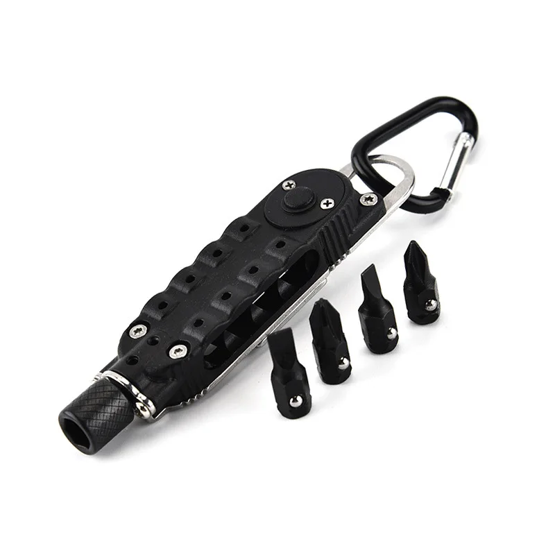 

Mini Multifunctional Keychain EDC Outdoor Camping Portable Stainless Steel Pocket Tools for Wilderness Survival