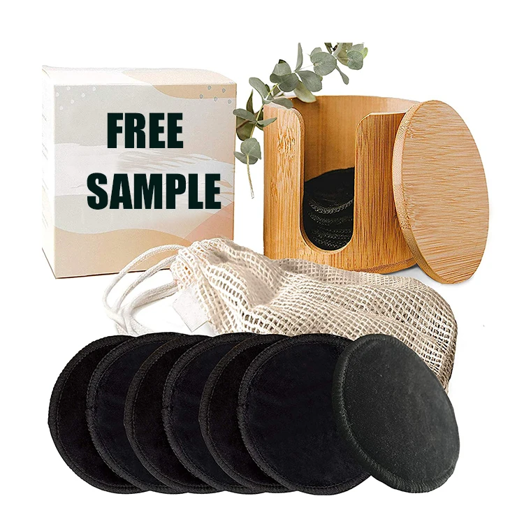 

Wholesale Eco-Friendly Washable Facial Care Reusable Bamboo Microfiber Cotton Makeup Remover Pads, Custom color
