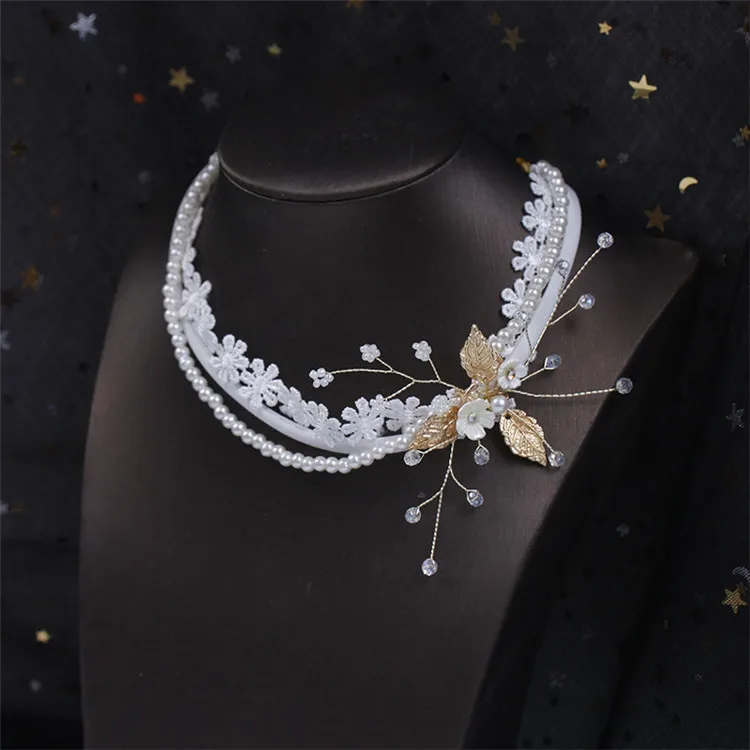 

wedding crystal bridal necklace set exquisite crystal pearl fashion necklace woman party accessories for bridal