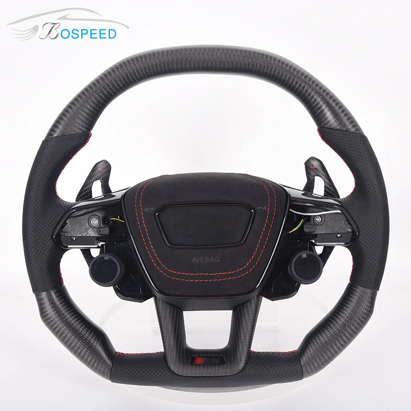

Custom personality racing carbon fiber steering wheel for au-di R8 RS6, Customized color