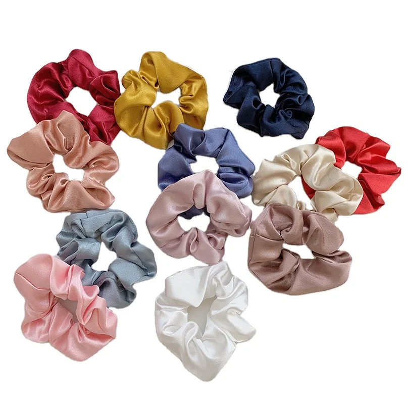 

New Style Stain Hair Accessories Large Size Hairband Multiple colors Hair Ties Sweet Candy Color Elastic Hair Bands