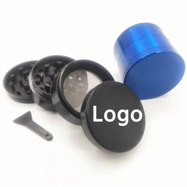 

weed grinder custom logo 4parts Metal Zinc alloy Herb Grinder Hand made Tobacco Grinder, Red, green, blue, black, silver,grey