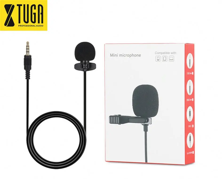

Free design lapel microphone 9767 1920s mic for mobile phone, Black