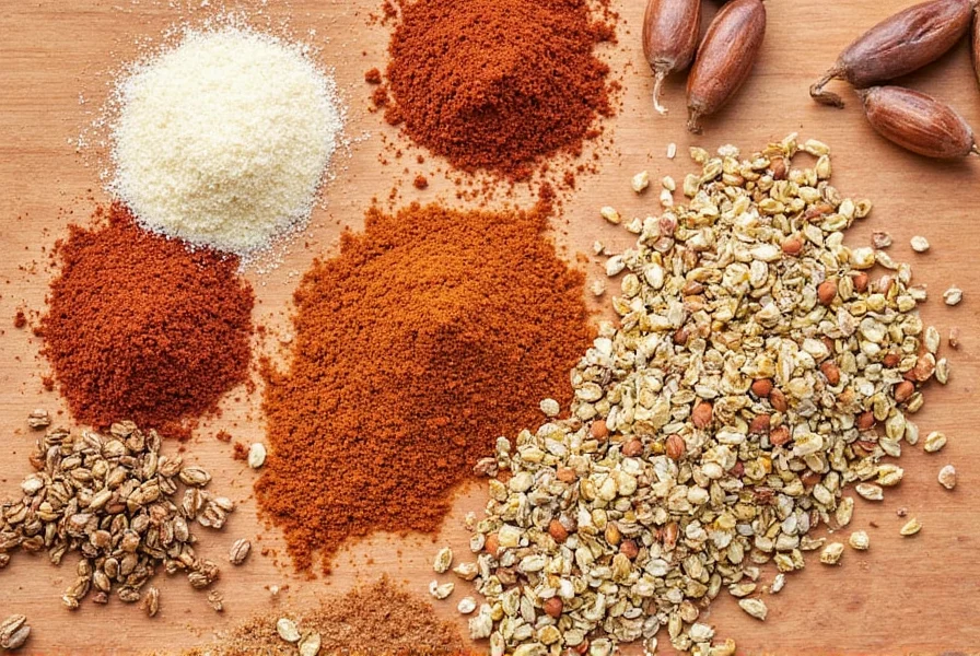 Assorted commercial pork rubs on display