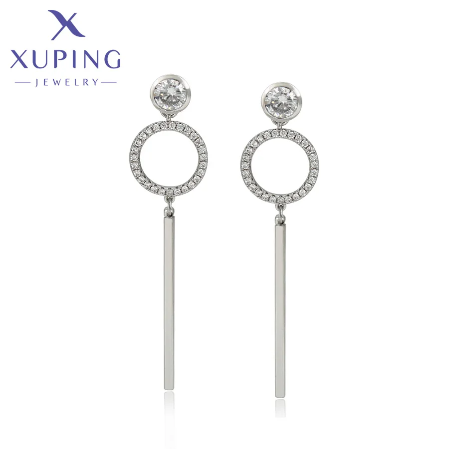 

A00371607 xuping jewelry fashion elegant platinum plated simple women's drop earring