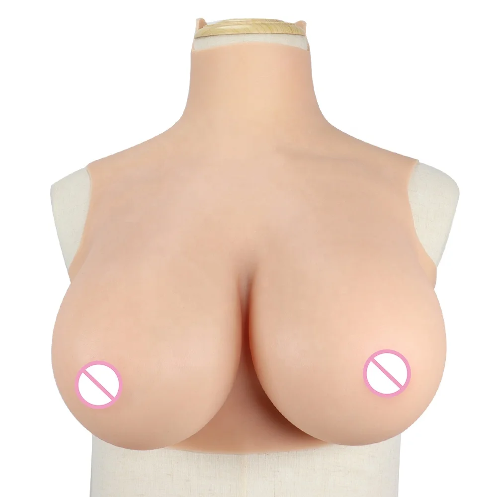 

H cup Artificial Crossdresser Silicone Breast Forms for man Drag Queen Cosplay