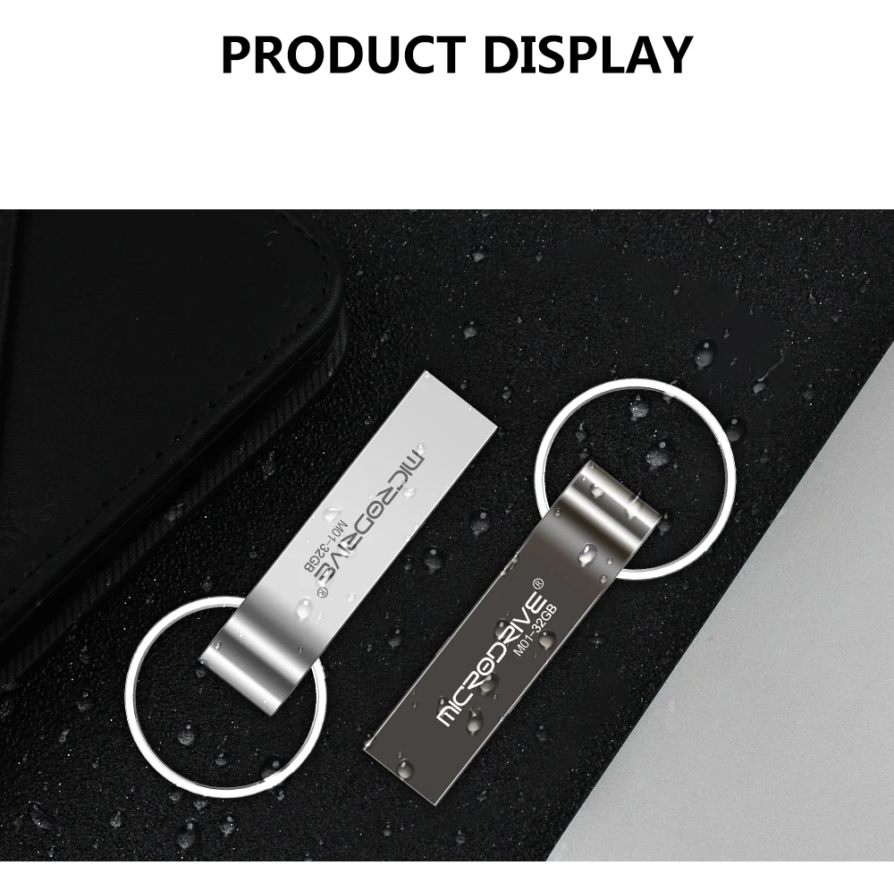 wholesale Custom Logo Stainless Steel Key chain USB pen drive 1GB 2GB 4GB 8GB 16GB 32GB 64g memory stick - ANKUX.COM