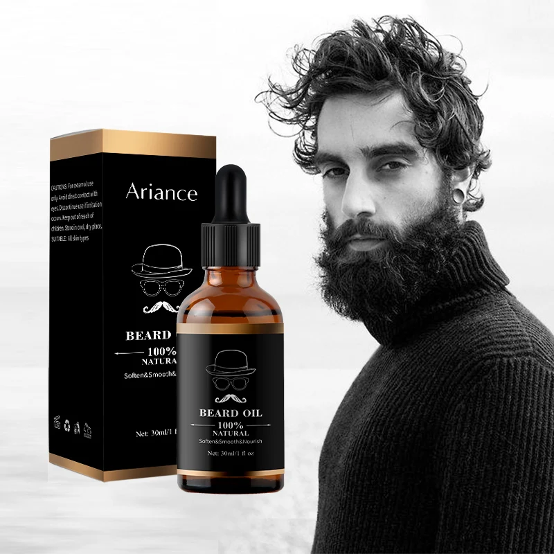 

OEM Custom Private Label Beard Oil Kit Mens Care Organic Beard Care Promotes Growth Beard Oil