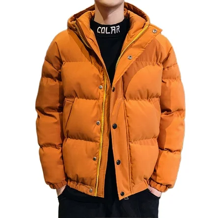 

Winter Fashion Multicolor Long Orange Padded Bubble Hoody Puffer Coat Jacket For Men, Customized color