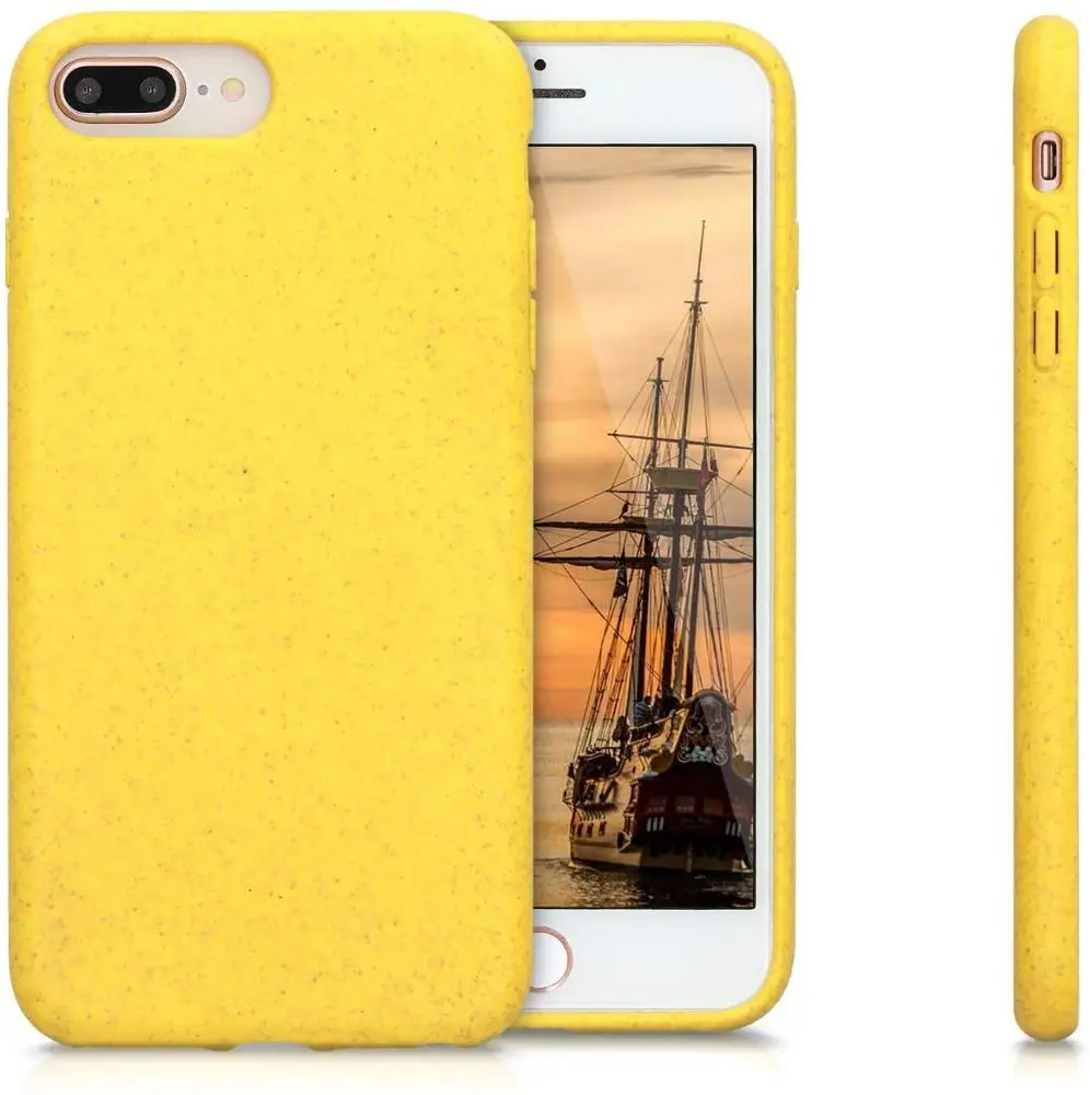 

HOCAYU High Quality Wheat Straw Phone Back Cover For Iphone 6 6s 7 8 Plus Case Best Price Wholesale Tpu Shockproof Pattern Case