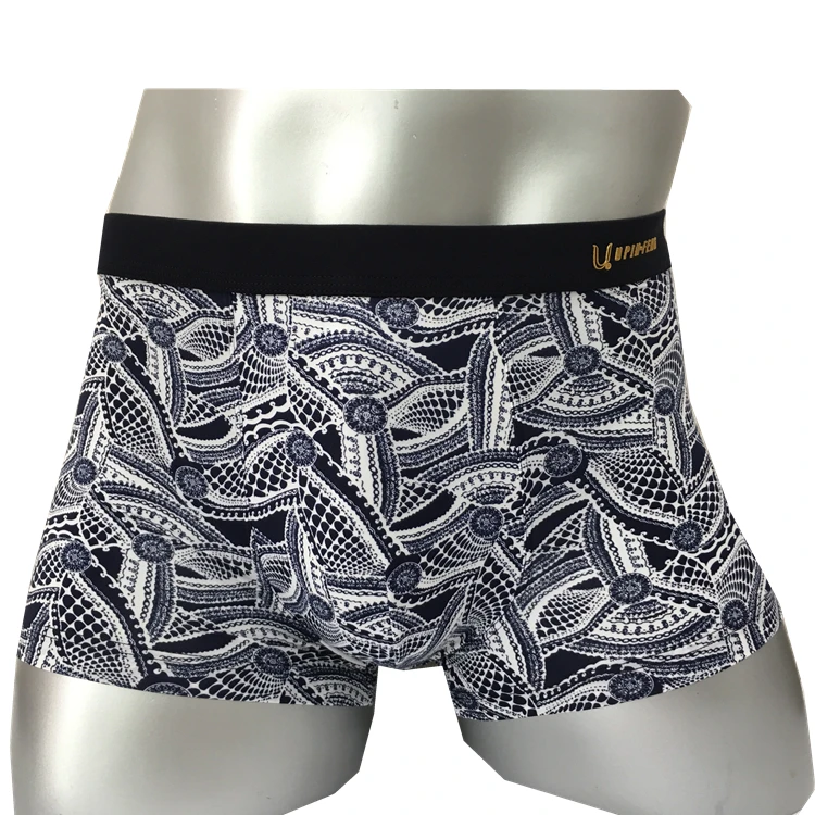 

Young Man Silk Boxer Briefs Simple Fashion Underwear Cuecas Boxer Men Brief Accept Custom