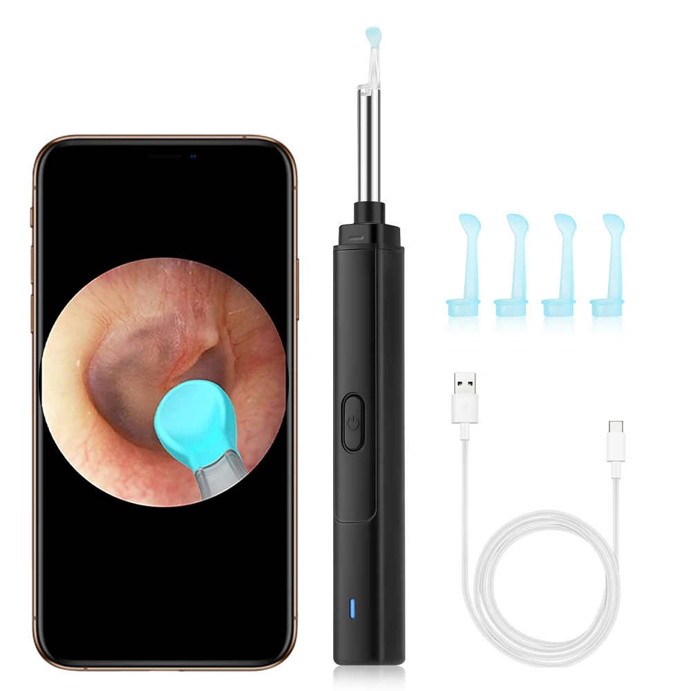 

USB Ear Wax Removal Tool Wireless WiFi Visual Otoscope Camera Electric Ear Cleaner