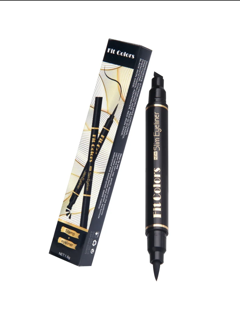 

Double-headed triangular wing seal waterproof and sweat-proof eyeliner liquid pen