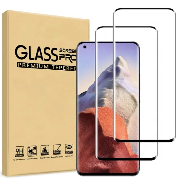 

Ultra Clear Full Coverage Tempered Glass 3D Screen Protector for Xiaomi Mi 11 Ultra, Black