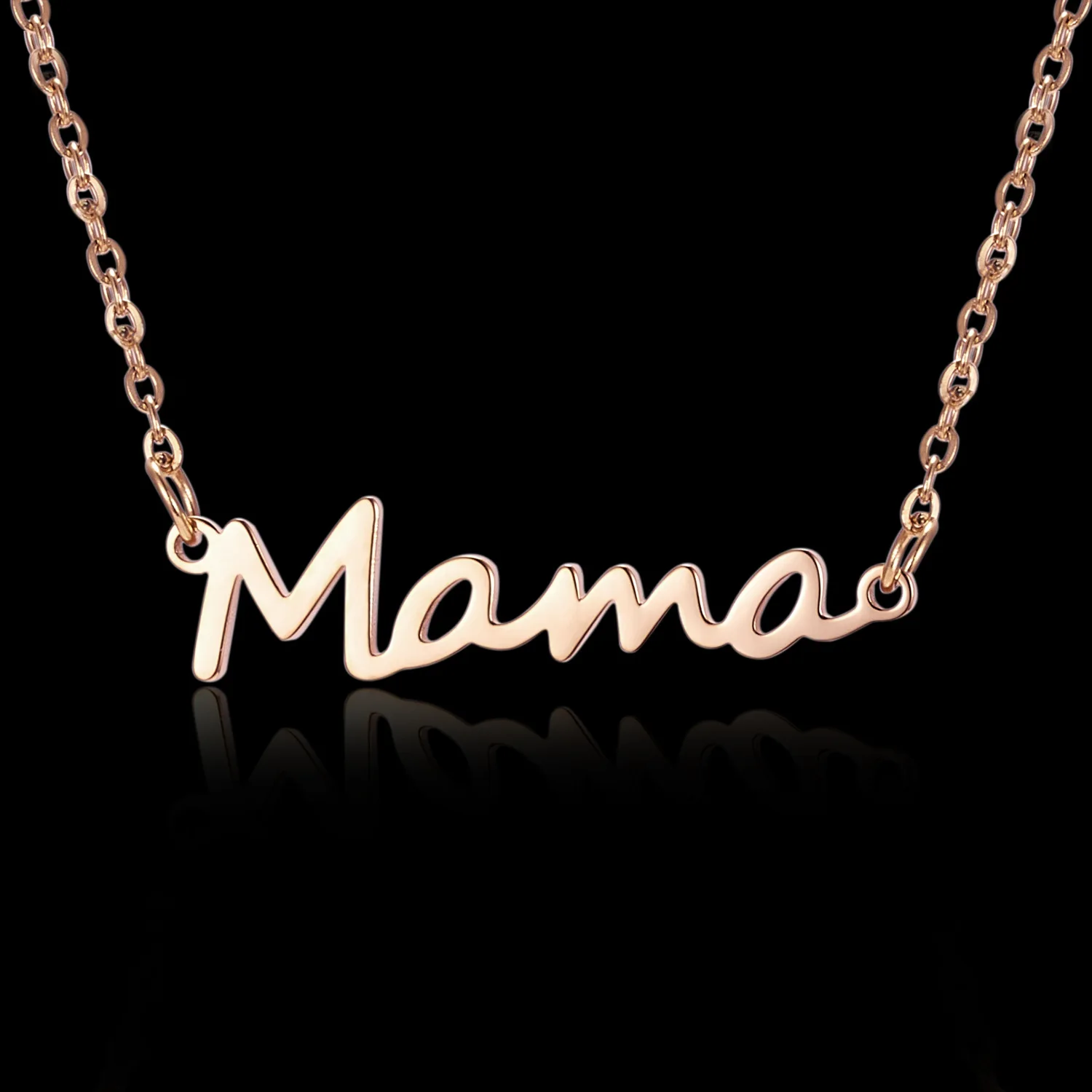 

Wholesale gold mama necklace pendant trend dainty mom necklace initial alloy necklaces for women gift