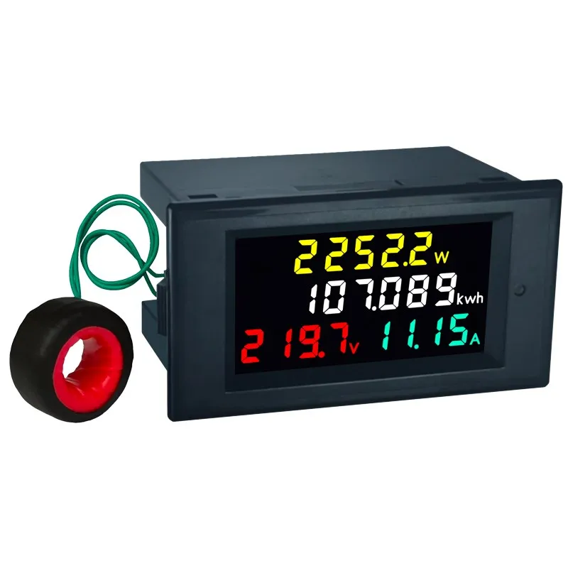 Voltmeter Ac Power Meter Drok Ac 80 300v 100a Voltage Color Lcd Display