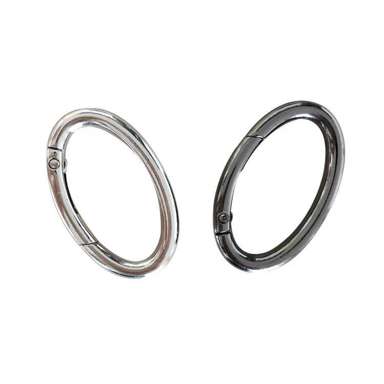 

Zinc alloy Oval egg shape metal ring bag Accessories hook