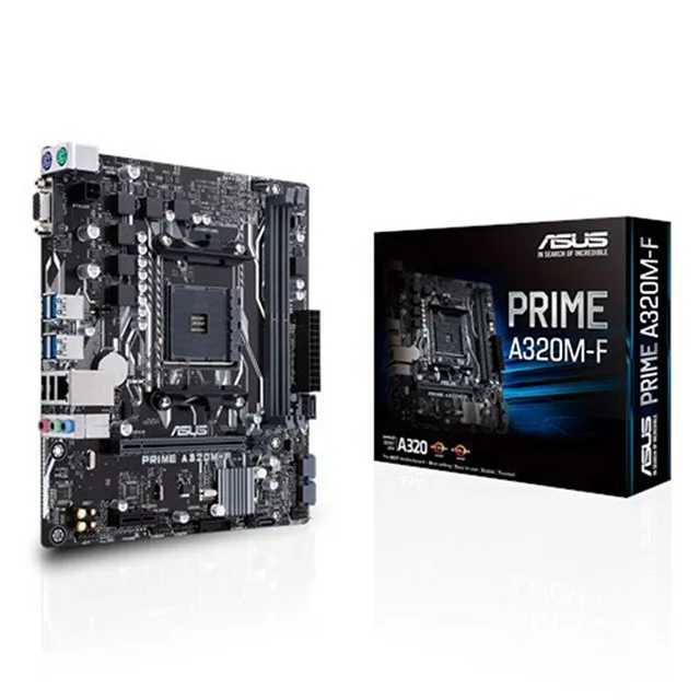 

(ASUS) PRIME A320M-F computer motherboard AM4 DDR4 for AMD Ryzen R3 R5