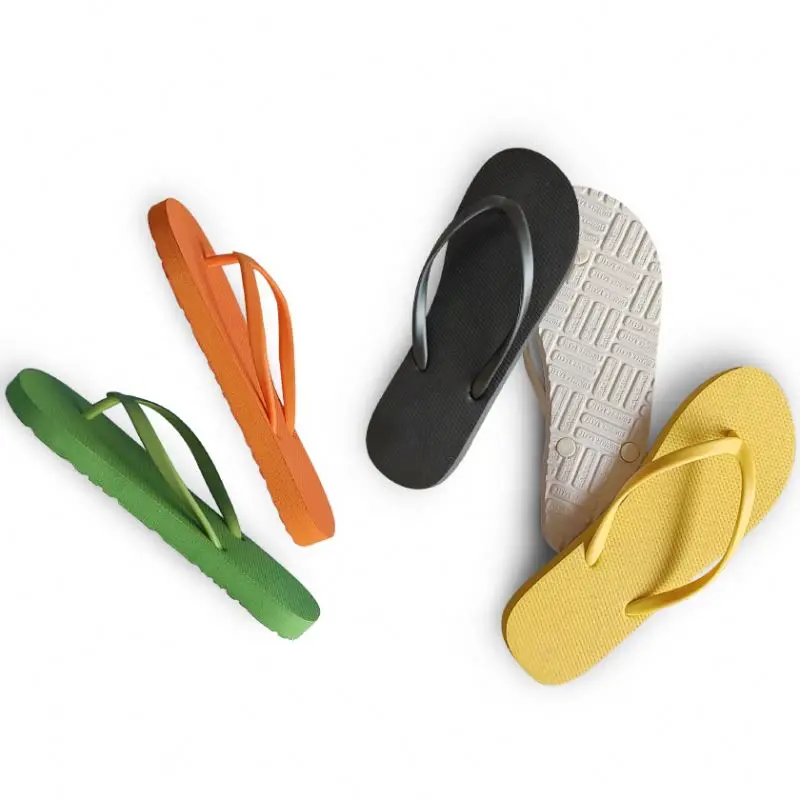 

2021 new women's slippers PVC flip flops custom beach slippers pattern flip flop, As shown