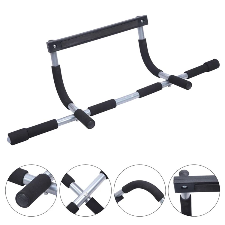 

Custom Manufacture Steel Lightweight Workout Fitness Home Door Pull Up Bar, Gym Doorway Chin Up Bar, Black