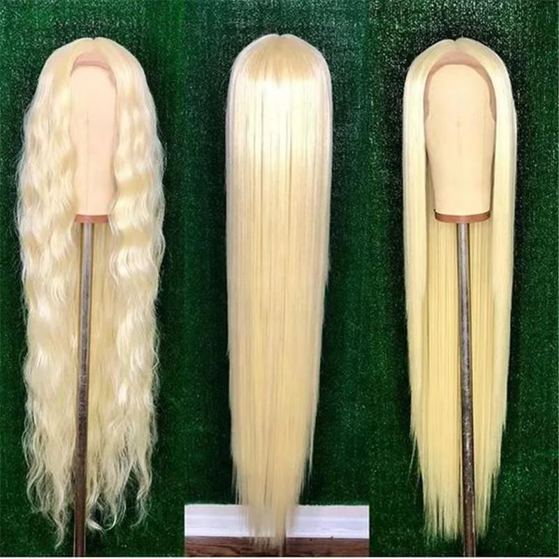 

8-40inch 613 Blonde Straight Virgin Brazilian Human Hair Lace Front Wig