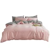 100% cotton solid color bedding set