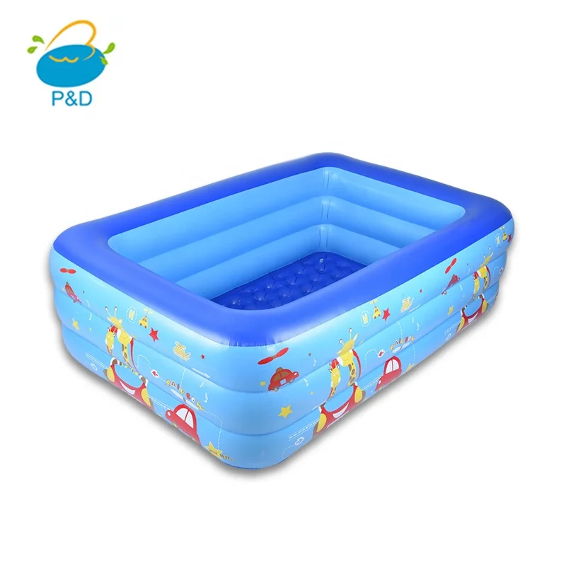 

Factory Wholesale Piscinas inflables par adult inflables para piscinas 210*145*65cm portable blue PVC swimming pool