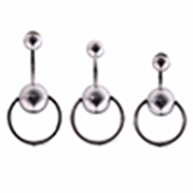 

Piercing jewelry titanium steel sexy classic ring umbilical nail navel ring navel button D2