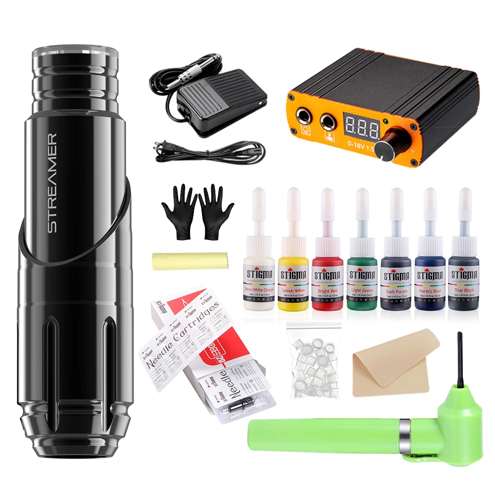 

High Quality Full Package Tattoo kits Set Wireless Rotary Tattoo Kit Professional Tattoo Complete
