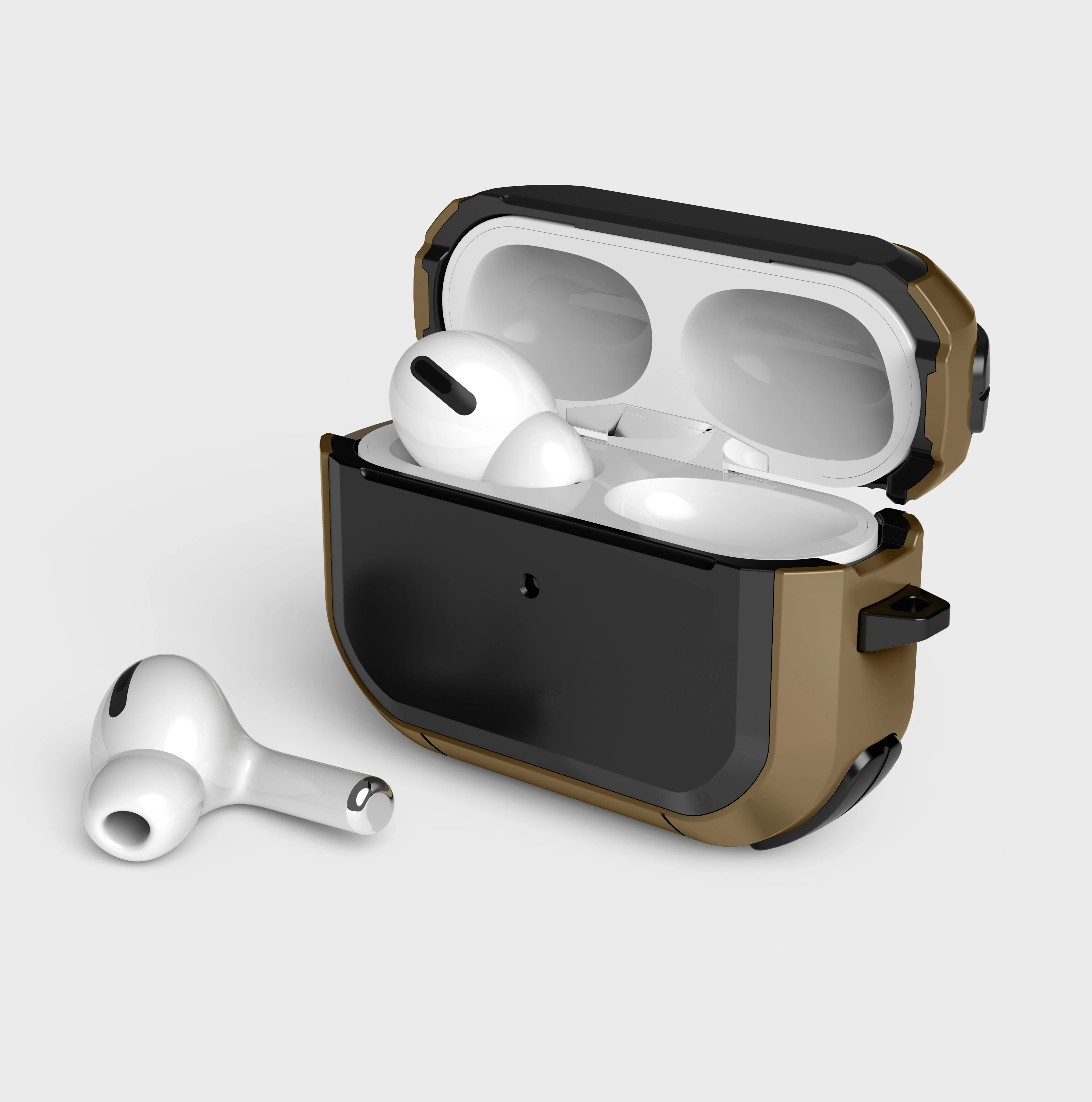 

Amazon Hot Shockproof Protective Earphone 2 in 1 Cover Case For Apple Airpods Earpods Case 1 2 3 4 With Gift package, Custom color