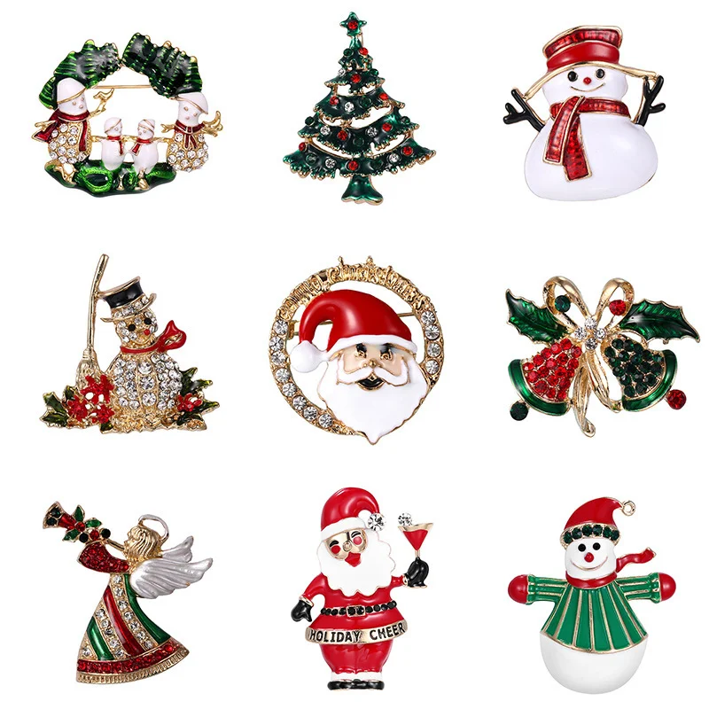 

Trendy Hats Accessories Cute Pearl Tree Brooch Women Corsage Pins Christmas Wreath Brooches