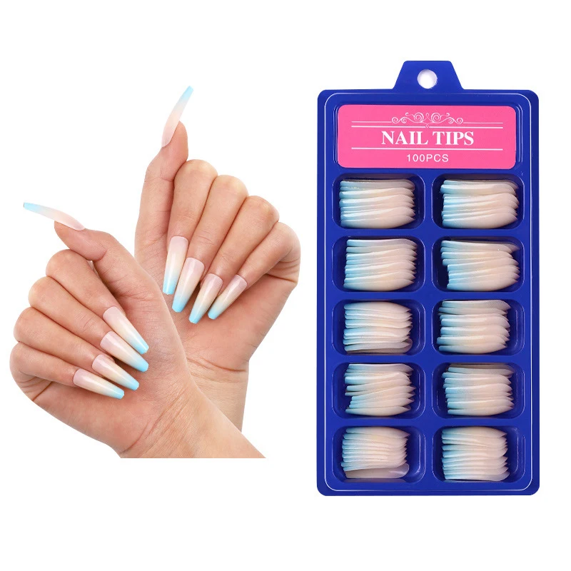 

New Design Oem Custom Design Blue Press On Nails Manufacturers, As the picture