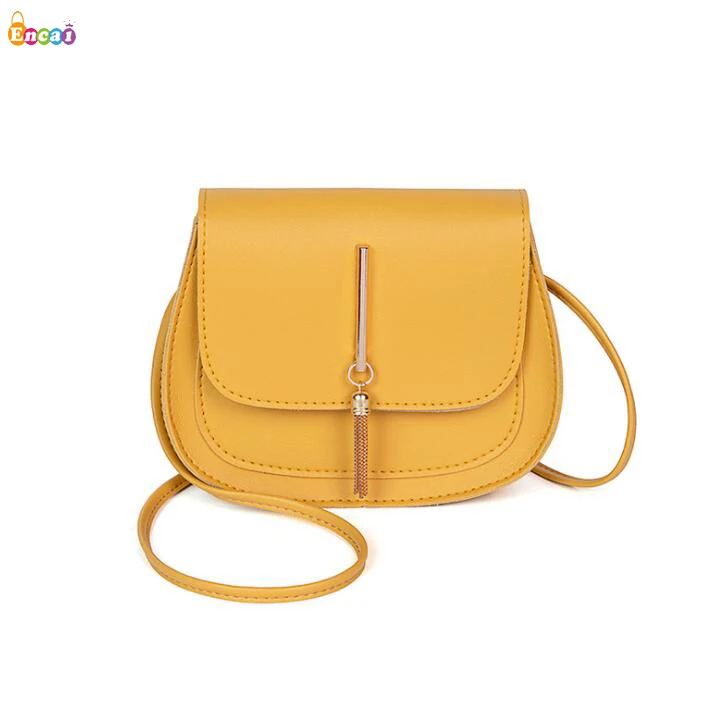 

Encai Women Lightweight Medium PU Leather Crossbody Sling Bag with Tassel