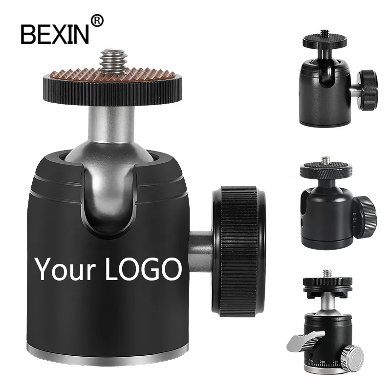 
BEXIN dslr camera flash stand 360 degree swivel small mini tripod ball head mount with 1/4 screw for video camera tripod monopod  (60498935640)