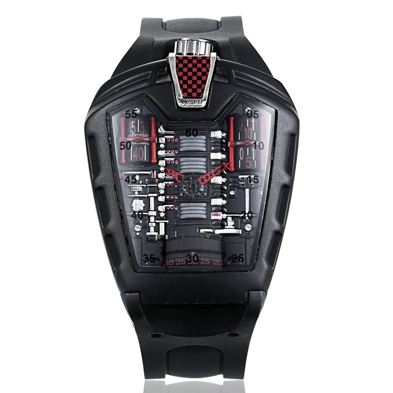 

2022 Latest Unique Sports Car Concept Mechanical Watch Men's Sports Racing Watch, 6 colors