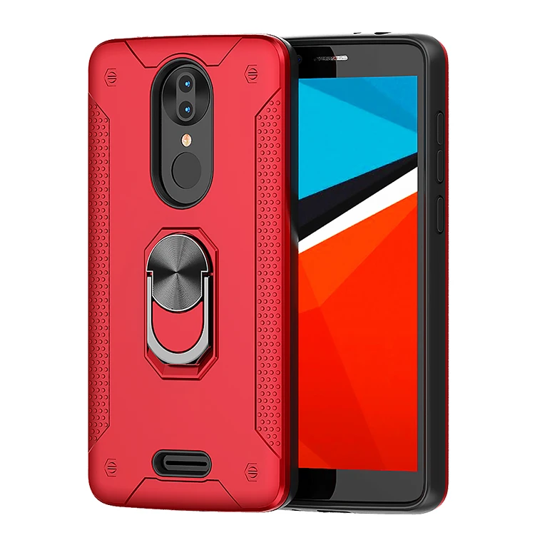 

Singstar [Unique armor] New Mobile case Ring PU Hybrid PC Magnet Shockproof phone cover
