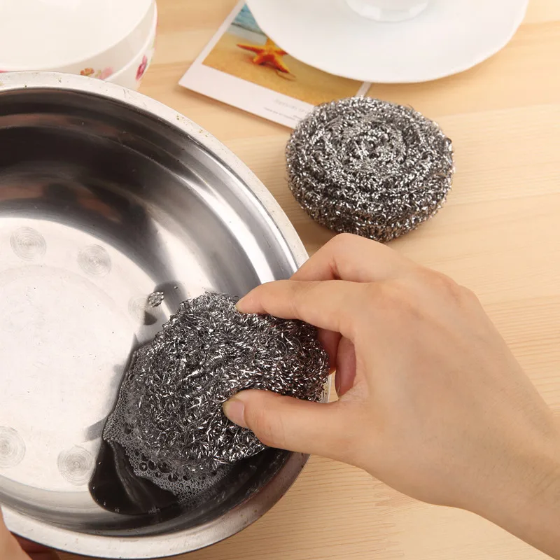 

Kitchen Ware Factory Price Stainless Steel Round Scourer Cleaning Ball