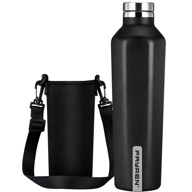 

FAYREN 24 Hours Insulated Double Wall Vacuum Stainless Steel Water Bottle Travel Mug With Cup Cover, Customized available