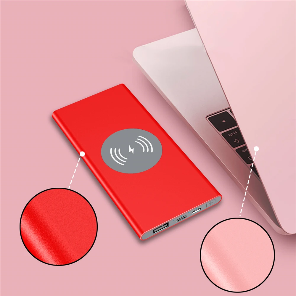 Most popular USB type-c port pretty color charger YF113 suction cup wireless charger power bank for phone - ANKUX.COM