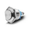 Car 12 V 3 A Waterproof Moment Aner Pressure Switch Loudspeaker Horn Button Metal Toggle Switch IP65 IK08