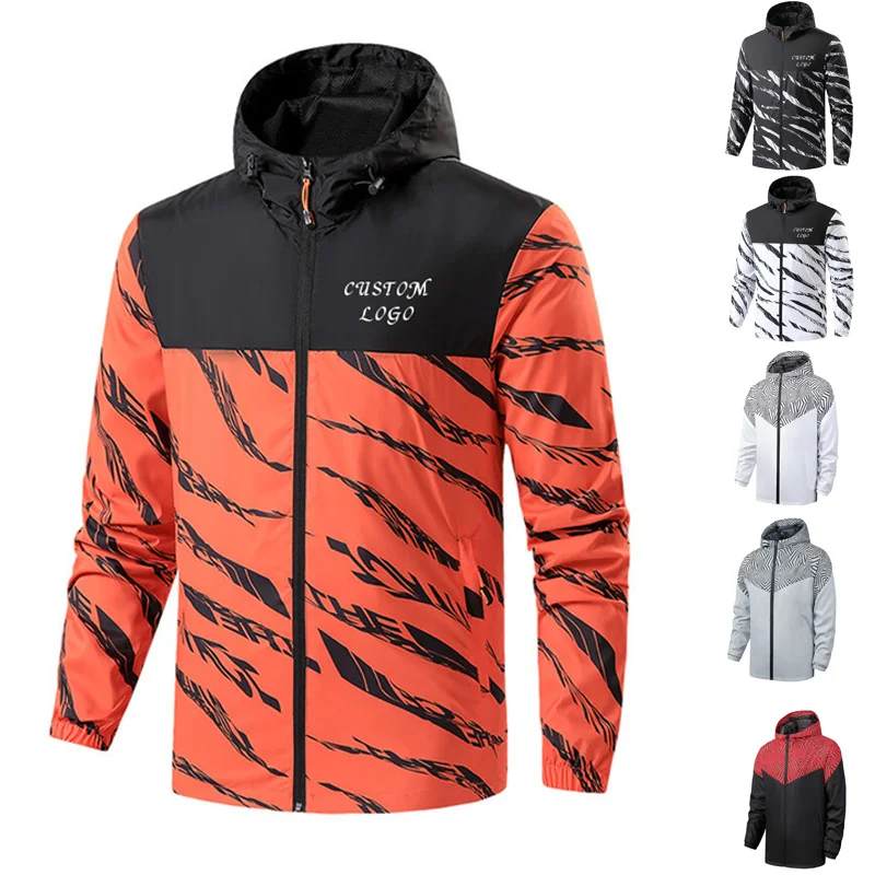 

Wholesale outdoor Windbreaker jacket customize plus size men's jackets Hooded varsity jacket, 1 colors
