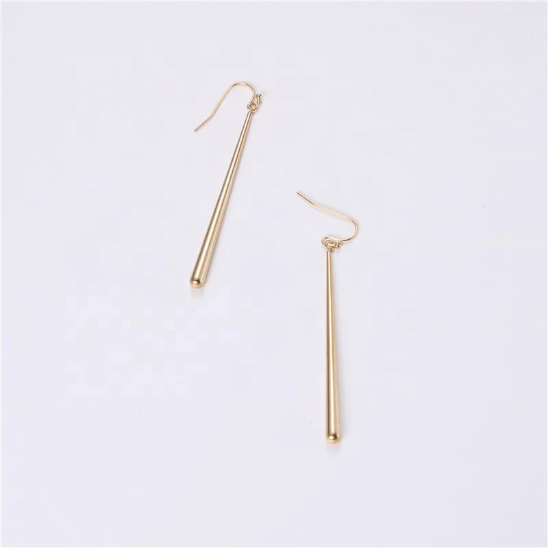 

2021 Wholesale Designed Fancy Popular Minimalist Stainless Steel Jewelry Pin 18K Gold Plated Earrings, Gold, steel color