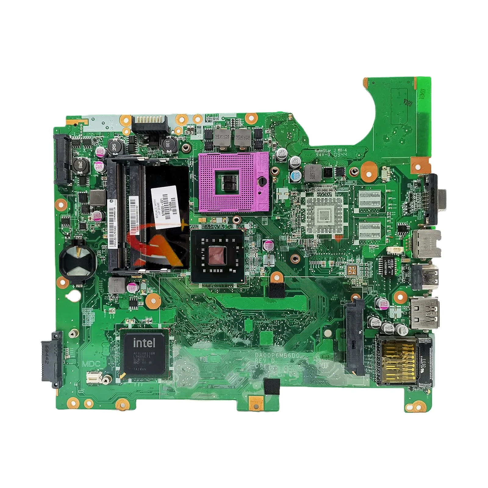 

577997-001 577997-501 577997-601 For HP Compaq Presario CQ61 G61 Laptop Motherboard DA00P6MB6D0 With Intel GL40 DDR2 100% Tested