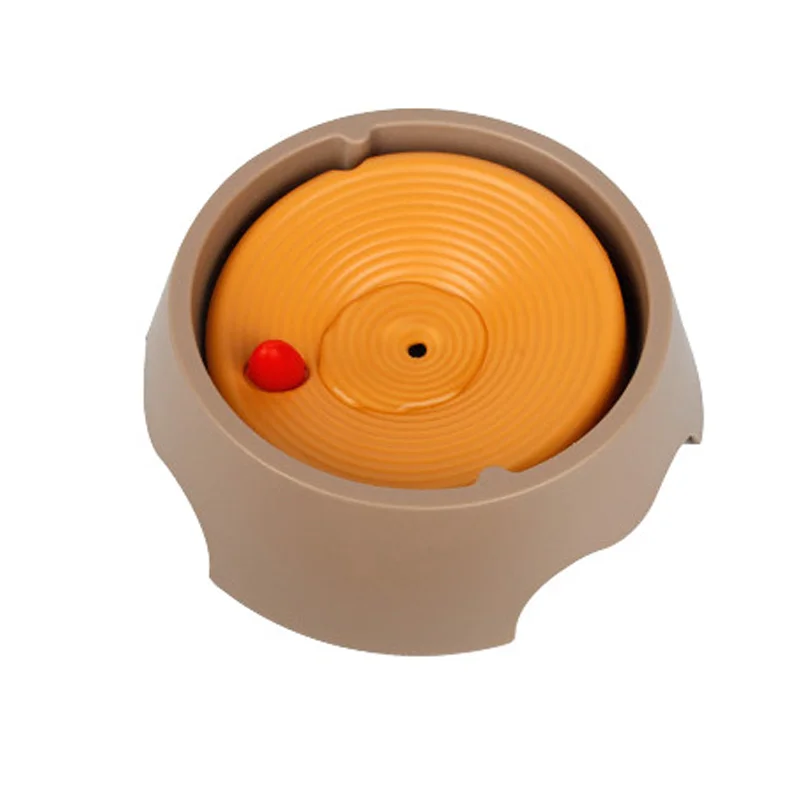 

New Design Pet Bowl High Capacity Anti-Dirty Float Sublimation Silicone Pet Water Bowl, Orange