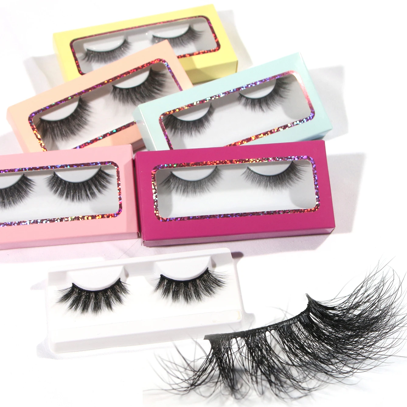 

3d Mink Siberian Eyelashes 3 d Mink Long Thick Mink Eyelashes, Black