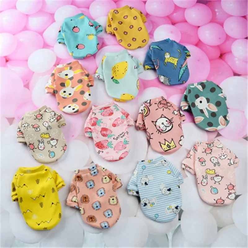 

Cartoon Thicken New Style Pet Clothing, 14 colors