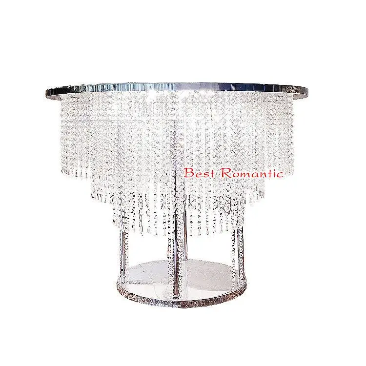 Iron Acrylic Wedding Decoration Ornaments Elegant Champagne Table Props for Weddings Packed in Cartons